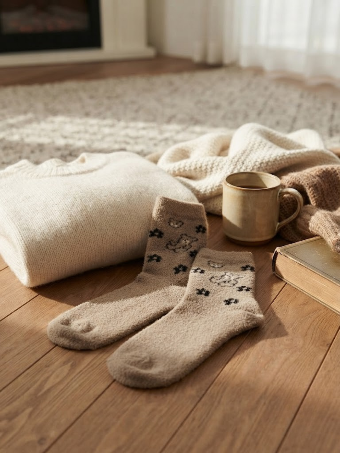 Cdeck Women’s Soft Wool Socks | Warm, Cozy & Cute Printed Winter Socks