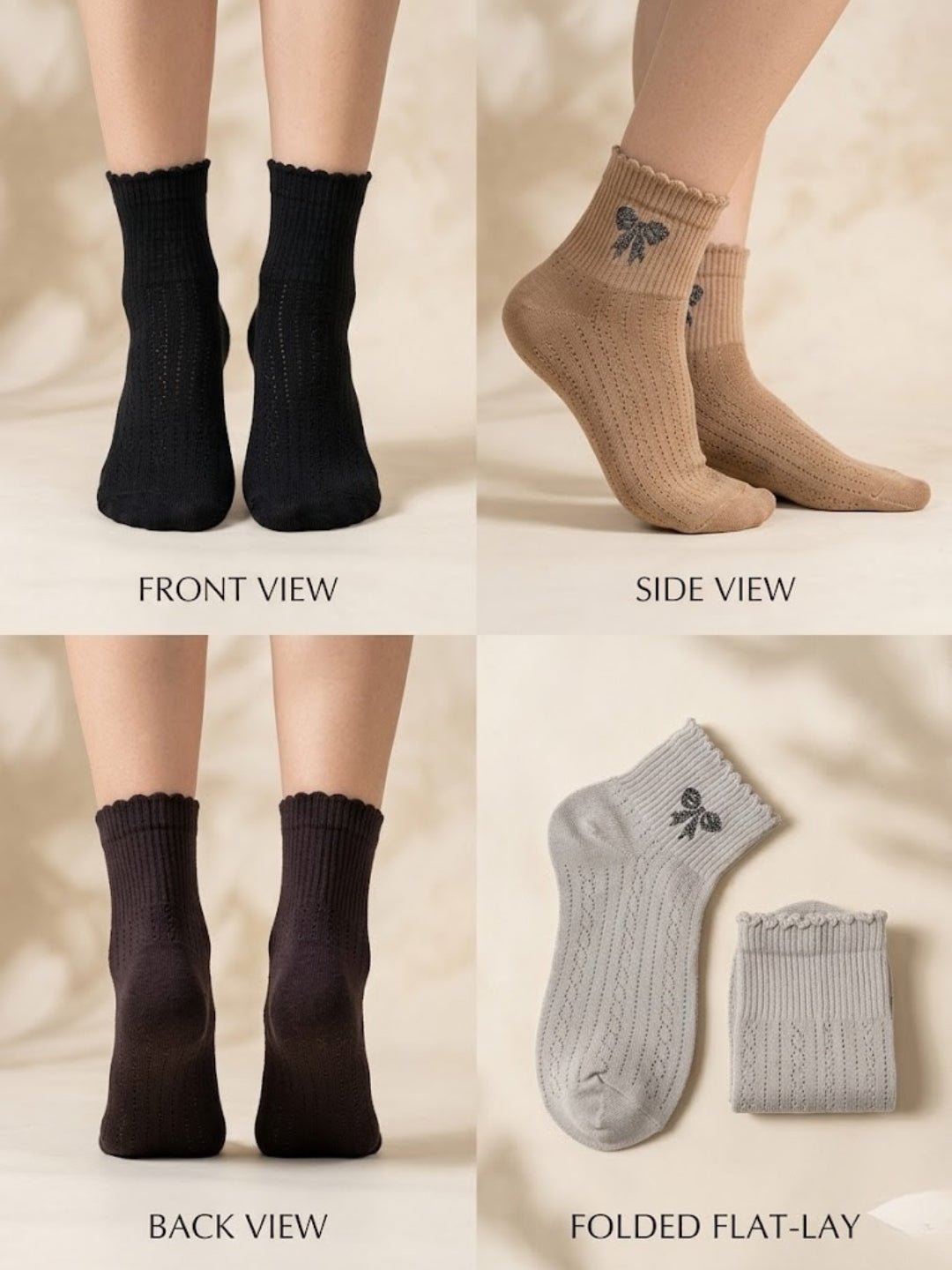 Cdeck Women Cotton Ankle Socks | Soft, Comfortable & Breathable Everyday Socks