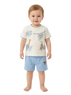 Cdeck Baby Cotton T-Shirt & Shorts Set | Half Sleeve, Soft & Comfortable Baby Wear