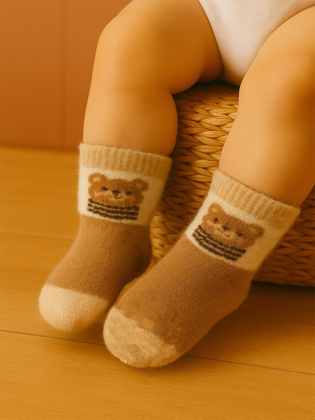 Cdeck Baby Woolen Socks for Boys & Girls | Soft, Warm & Comfortable Winter Socks | 0–4 Years