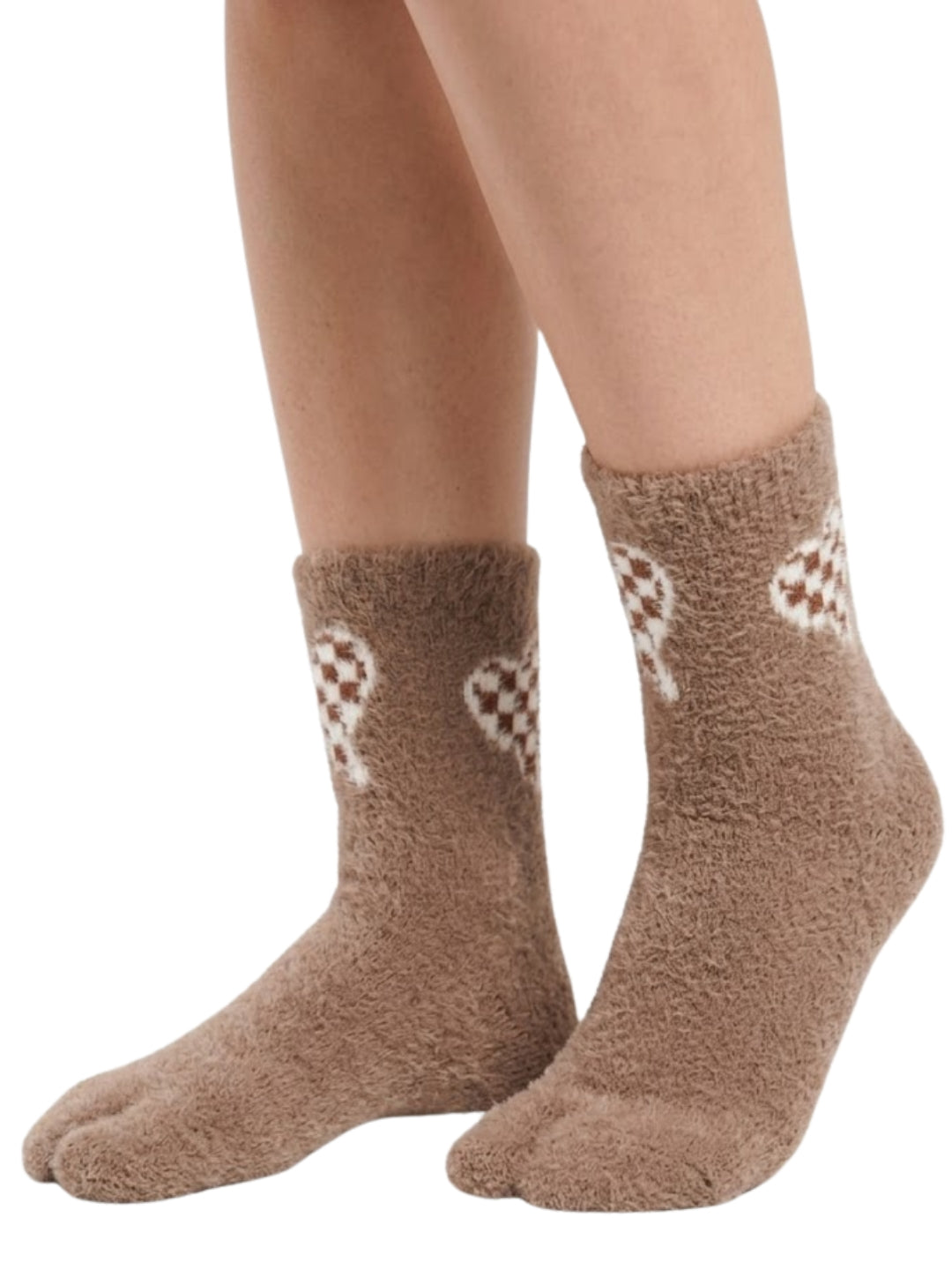 Cdeck Women’s Premium Fuzzy Socks – Cute Bunny Design | Warm Winter Socks | Free Size | Brown
