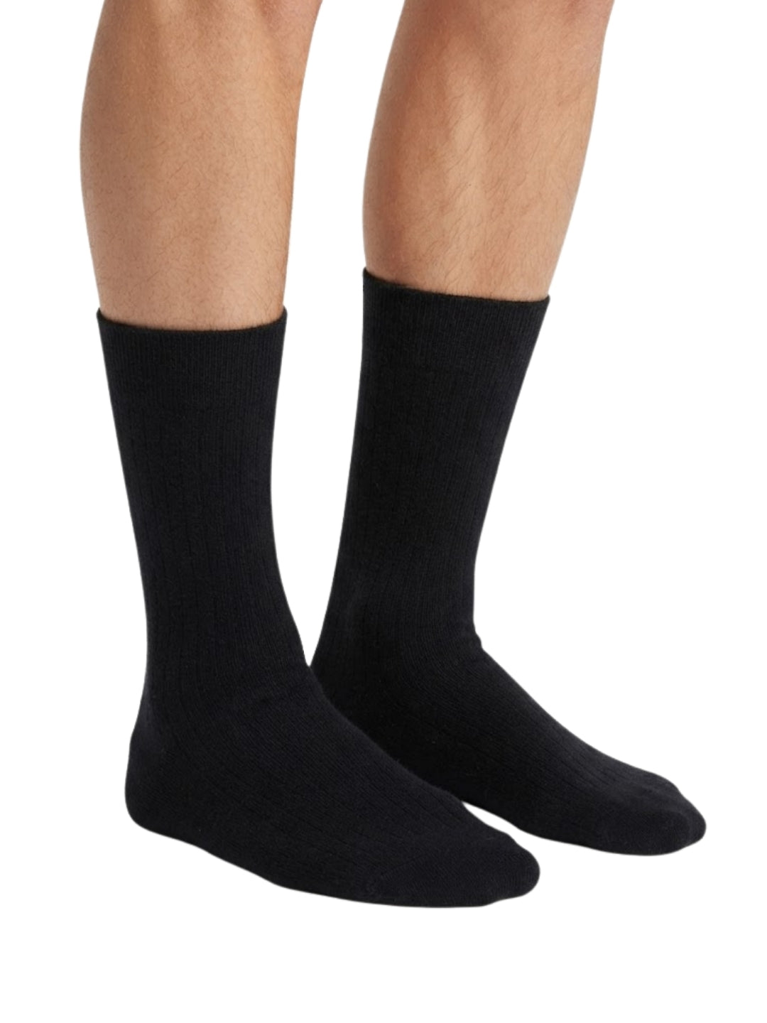 Cdeck Unisex Woolen Winter Socks | Soft Warm Wool Socks for Men & Women | Cozy Comfortable Winter Socks | Full Length | Black