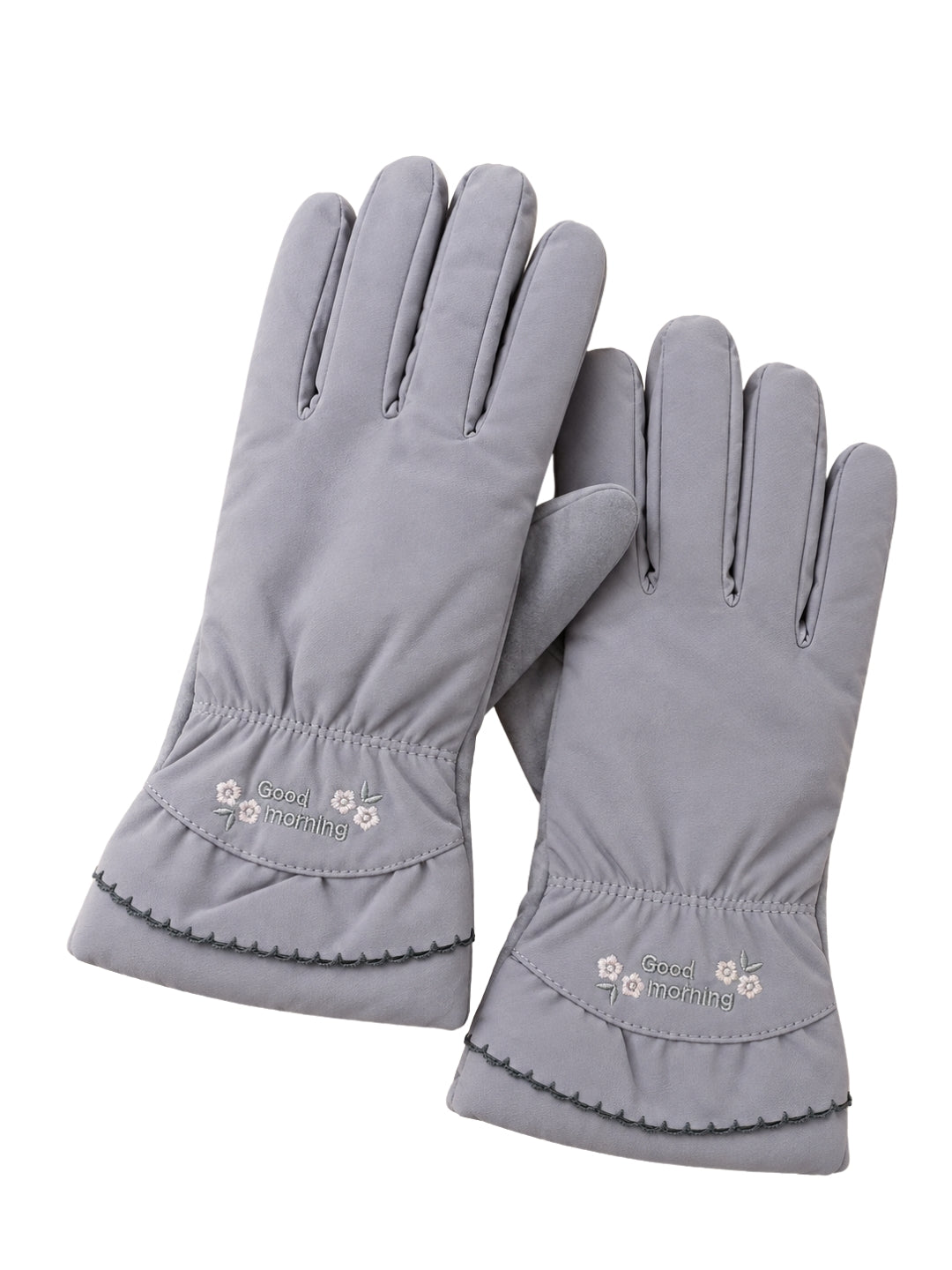 Cdeck Women’s Woolen Gloves | Warm Winter Gloves for Women | Touchscreen Friendly | Free Size | Grey