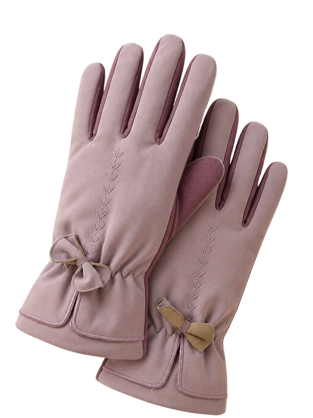 Cdeck Women’s Woolen Gloves | Warm & Stylish | Screen Friendly | Full-Finger | Free Size | Pink