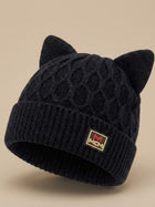 Cdeck Kids Woolen Winter Cap with Cute Cat Ear Design | Soft, Warm & Comfortable | 2–4 Years