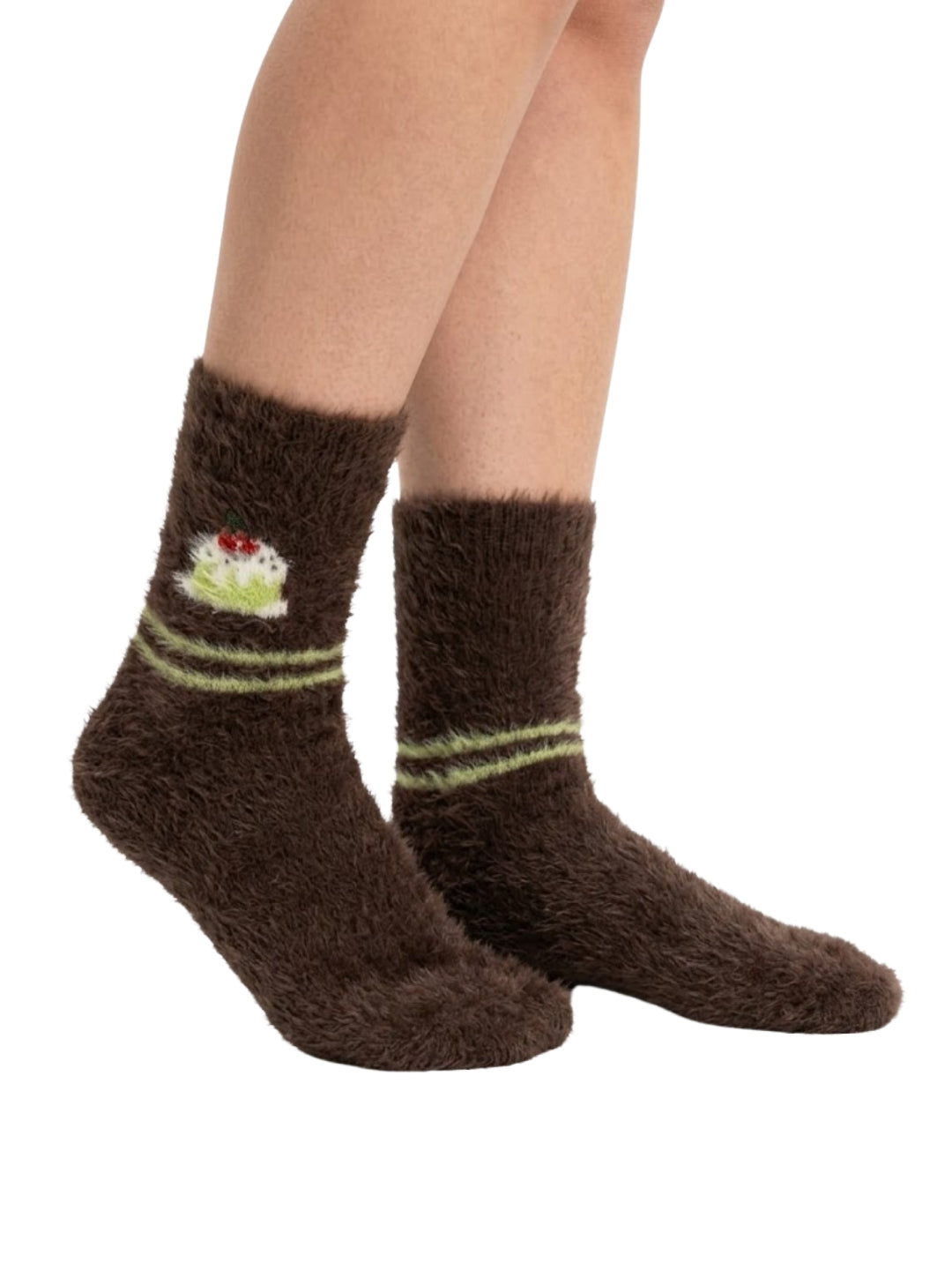 Cdeck Women’s Soft & Warm Woolen Fuzzy Socks | Cozy Thick Winter Socks for Women | Brown