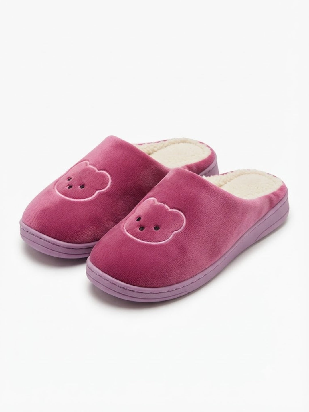 Cdeck Women’s Fuzzy Winter Slippers | Soft Plush  Slippers for Comfort & Warmth | Free Size | Pink