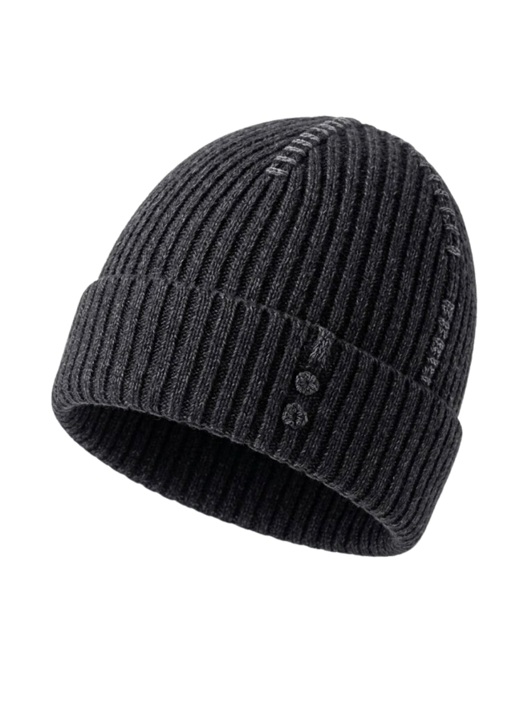 Cdeck Men’s Woolen Winter Cap | Soft, Warm & Comfortable Cap for Everyday Wear | Free Size | Black