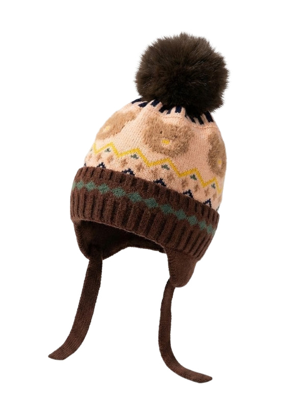 Cdeck Kids Winter Woolen Cap for Boys & Girls | Warm, Soft & Comfortable | 2–4 Years