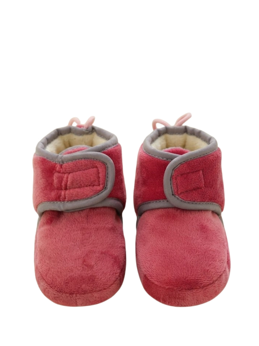 Cdeck Woolen Baby Booties for kids | Soft, Warm & Comfortable Winter Footwear | 3–9 Months | pink