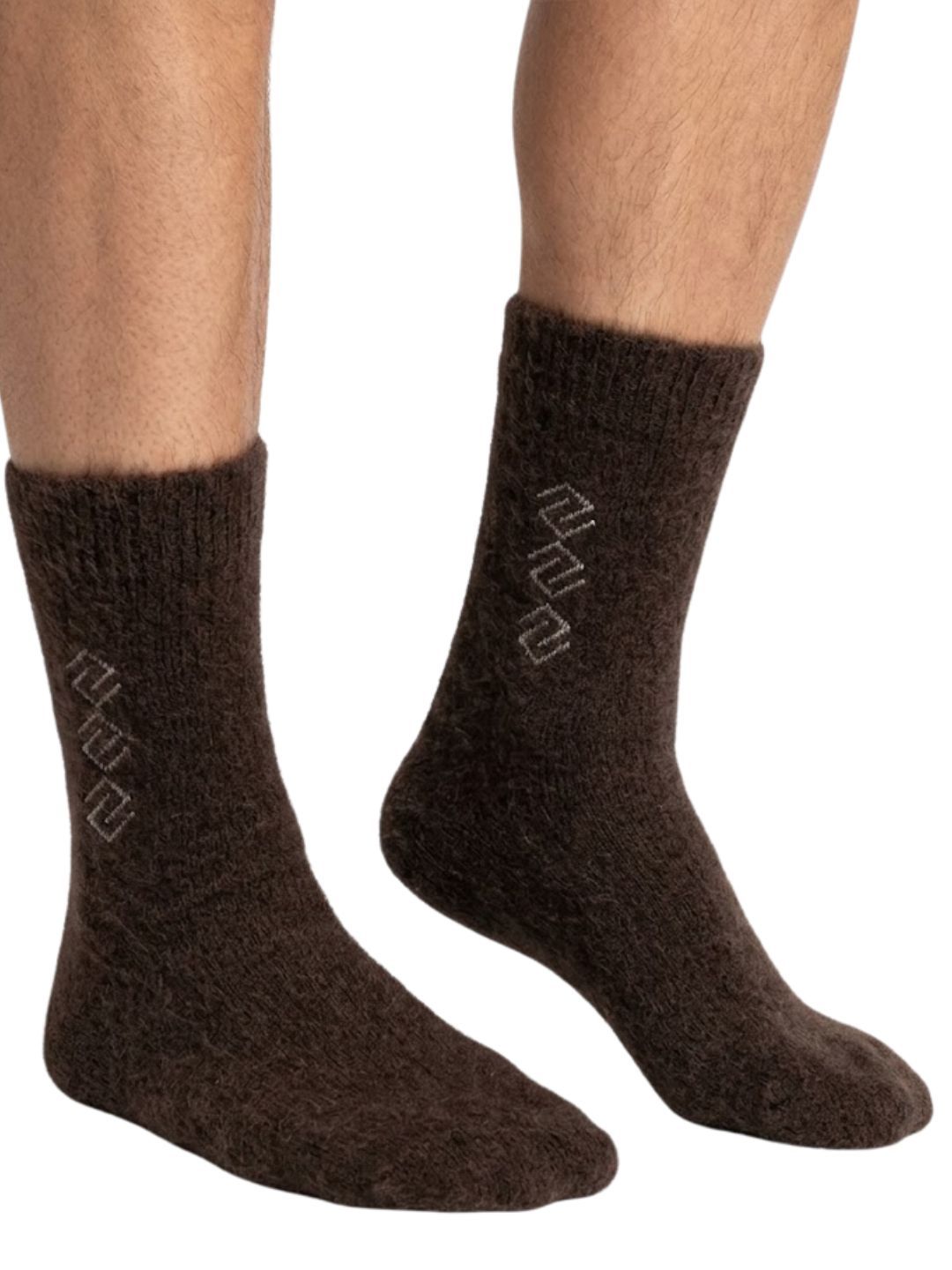 Cdeck Men’s Hair Wool Winter Socks | Soft, Warm & Comfortable | Brown | Free Size