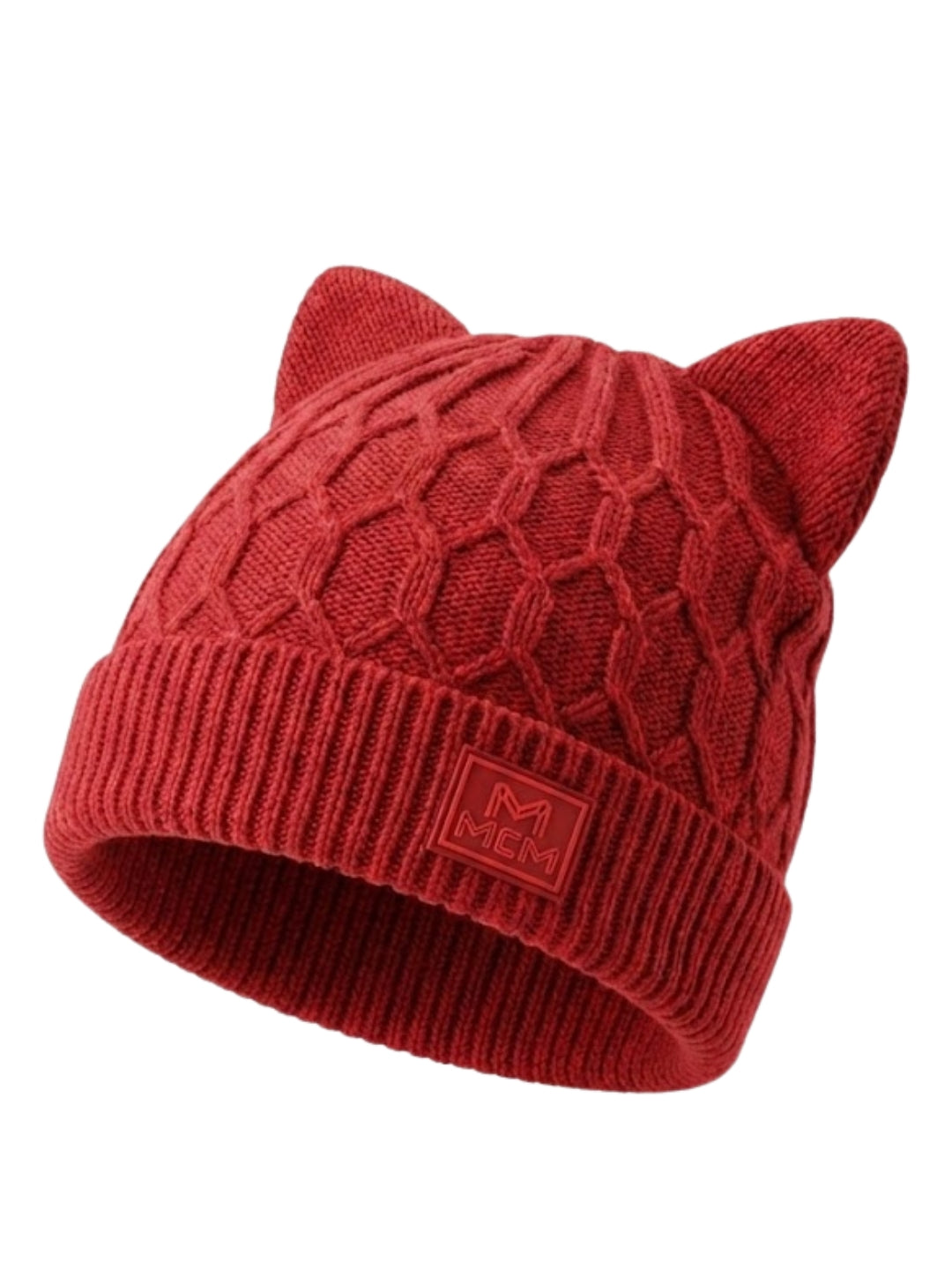 Cdeck Kids Woolen Winter Cap with Cute Cat Ear Design | Soft, Warm & Cozy Winter Wear | 2–4 Years