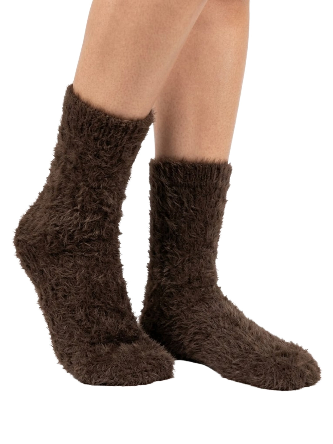Cdeck Women’s Soft & Warm Woolen Fuzzy Socks | Cozy Thick Winter Socks for Women | Brown