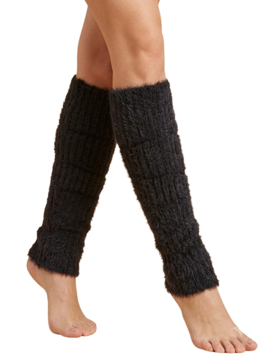 Cdeck Women’s Woolen Leg Warmers for Winter | Soft, Warm & Comfortable Leg Covers for Everyday Wear | Black