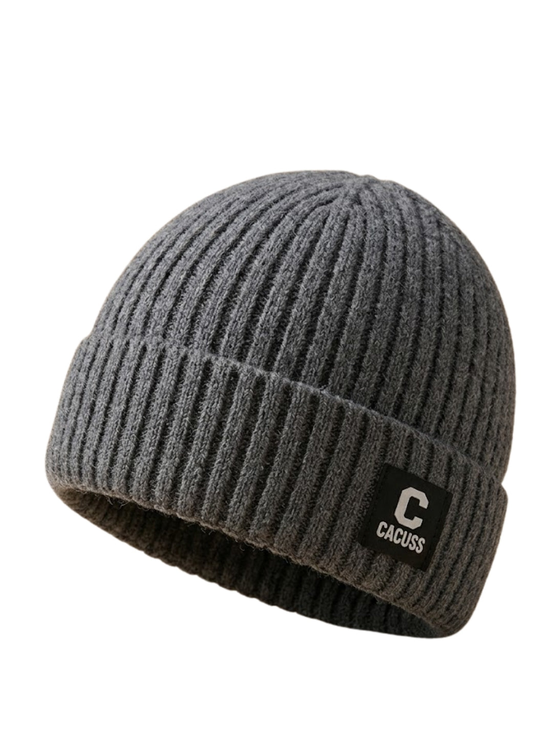 Cdeck Men’s Woolen Winter Cap | Ribbed Knitted Beanie | Free Size | Warm & Comfortable | Black