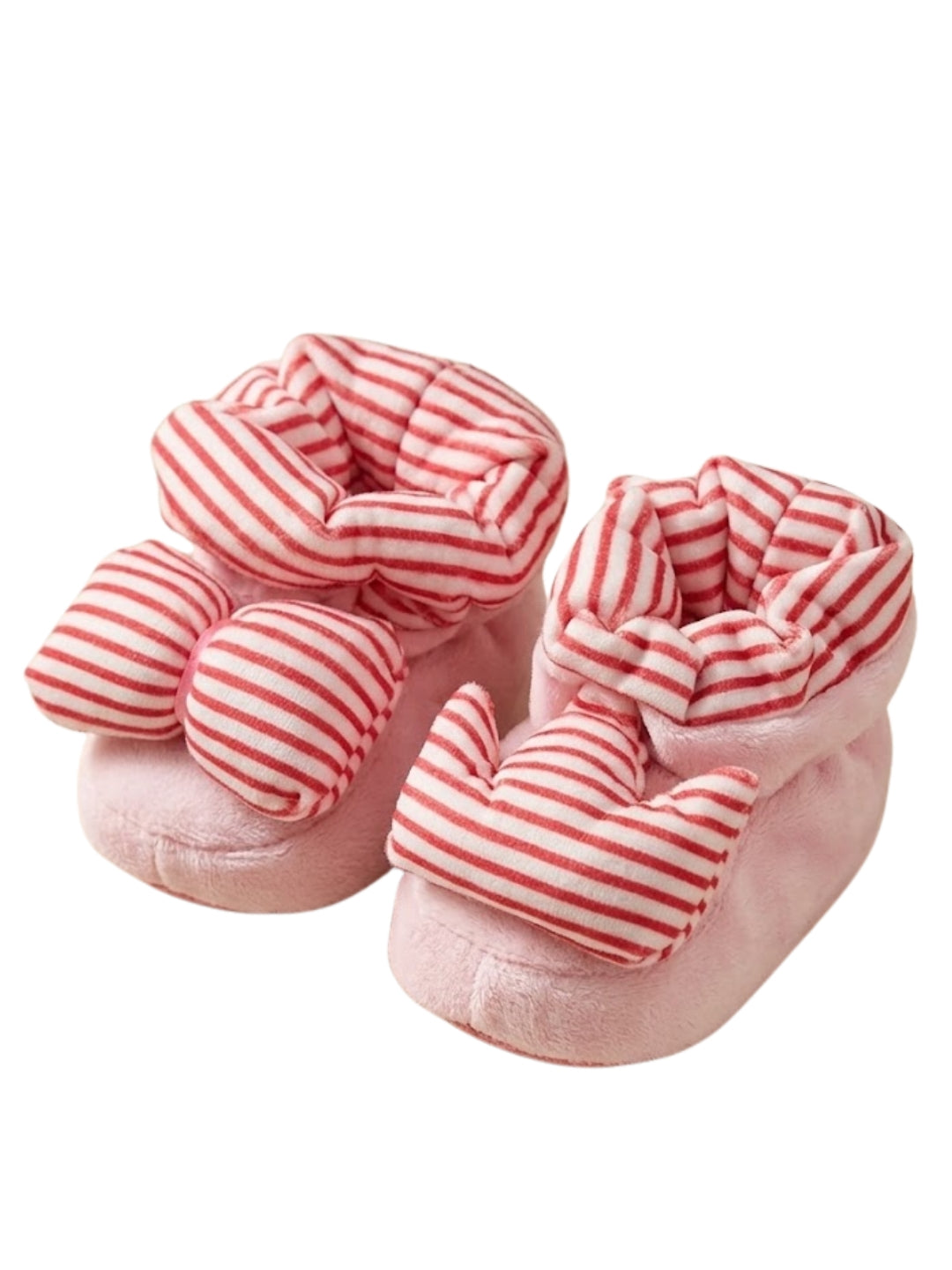 Cdeck Baby Woolen Booties for Infants | Soft, Warm & Comfortable Winter Footwear | 3–9 Months | Pink