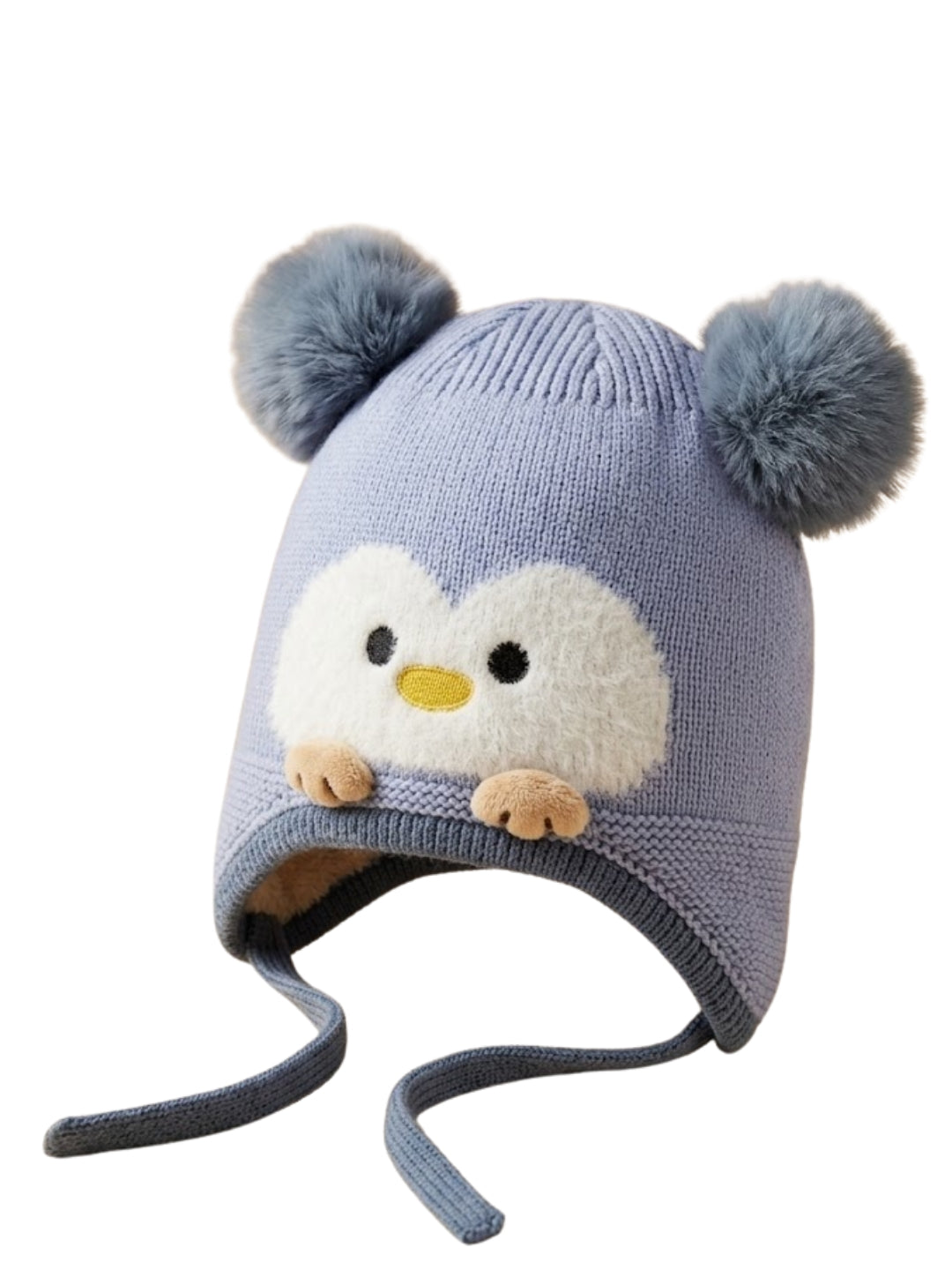 Cdeck Kids Woolen Winter Cap for Boys & Girls | Warm & Comfortable Winter Wear | 2–4 Years |  Blue