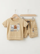 Cdeck Baby Cotton T-Shirt & Shorts Set | Half Sleeve, Soft & Comfortable Baby Wear
