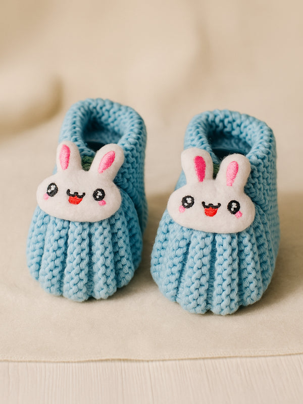 Cdeck Hand Knitted Baby Woolen Booties | Soft, Warm & Comfortable Newborn Footwear | 0–12 Months