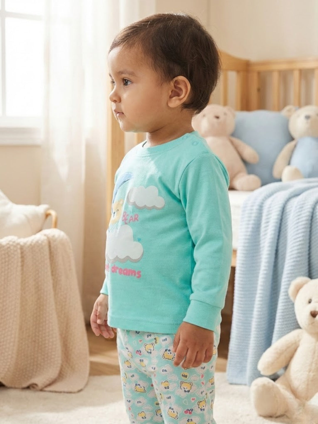 Cdeck Baby Full Sleeve T-Shirt & Pants Set | Soft, Comfortable & Stylish Baby Wear