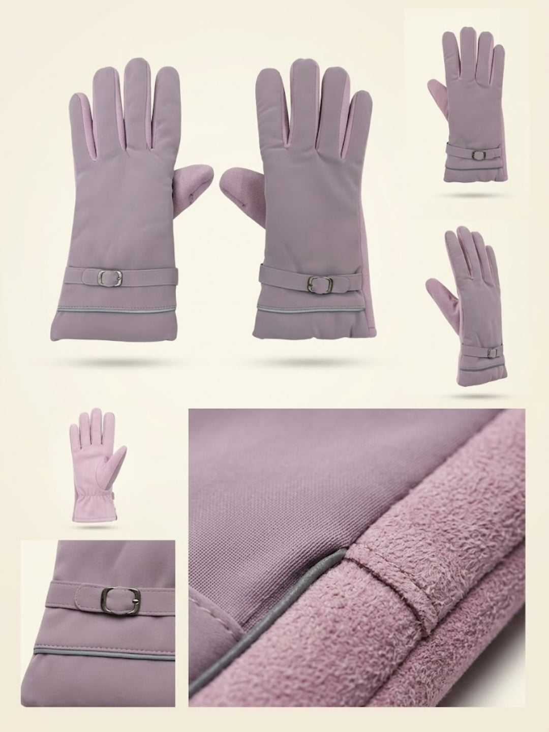 Cdeck Women’s Woolen Gloves | Warm Winter Gloves | Touchscreen Friendly | Free Size | Pink