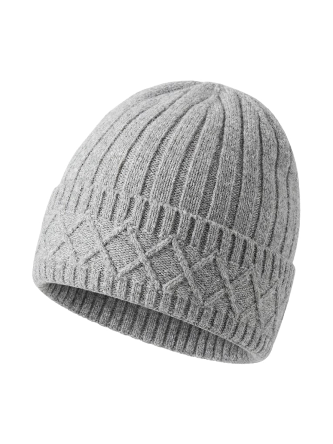 Cdeck Men’s Woolen Winter Cap | Soft, Warm & Comfortable Cap for Everyday Wear | Free Size | Grey