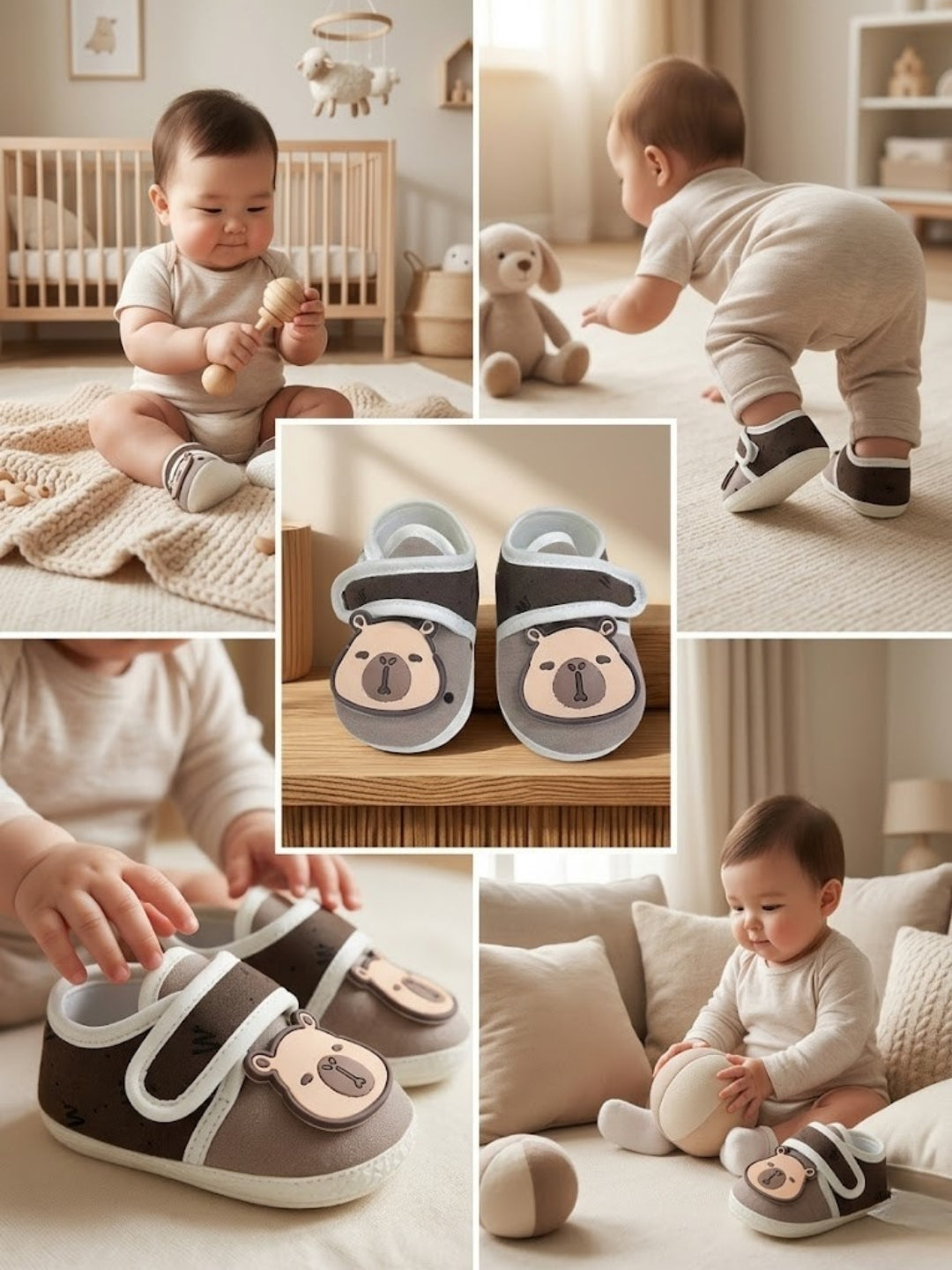 Cdeck Summer Booties for Kids | Soft, Lightweight & Comfortable Baby Footwear |3-18 months