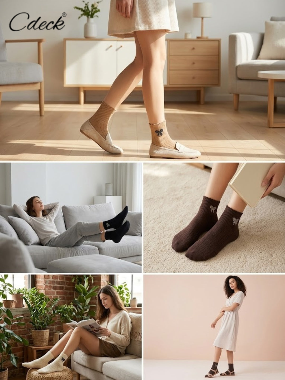 Cdeck Women Cotton Ankle Socks | Soft, Comfortable & Breathable Everyday Socks