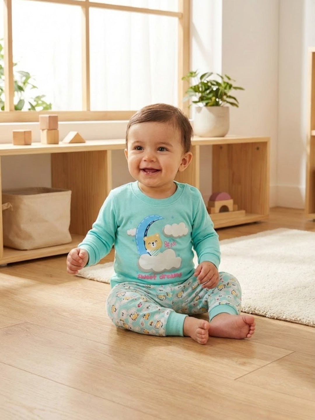 Cdeck Baby Full Sleeve T-Shirt & Pants Set | Soft, Comfortable & Stylish Baby Wear