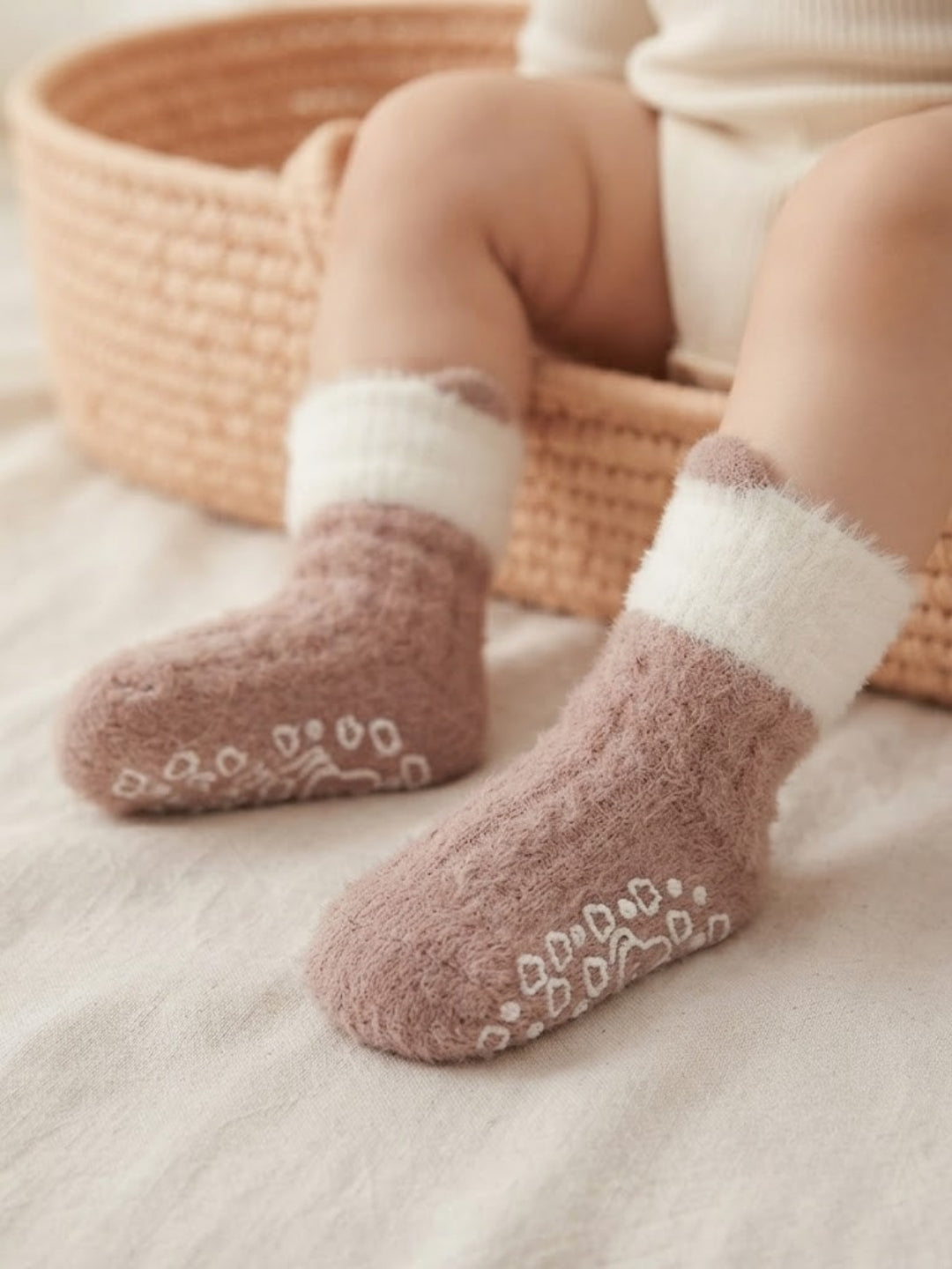 Cdeck Kids Winter Woolen Socks | Rabbit Hair Wool Soft Warm Stretchable Socks for Boys & Girls | 0–4 Years | Pack of 3 | Multicolor