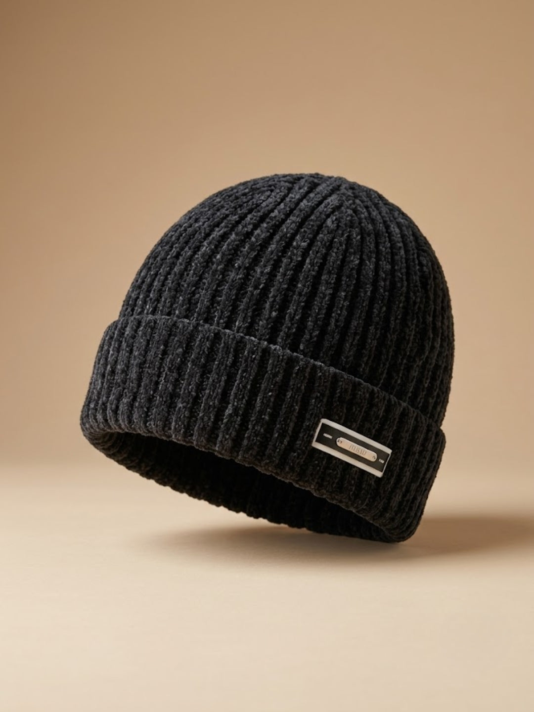 Cdeck Women Woolen Cap | Soft Knitted Winter Beanie for Women | Warm & Stylish Winter Wear | Free Size| Black