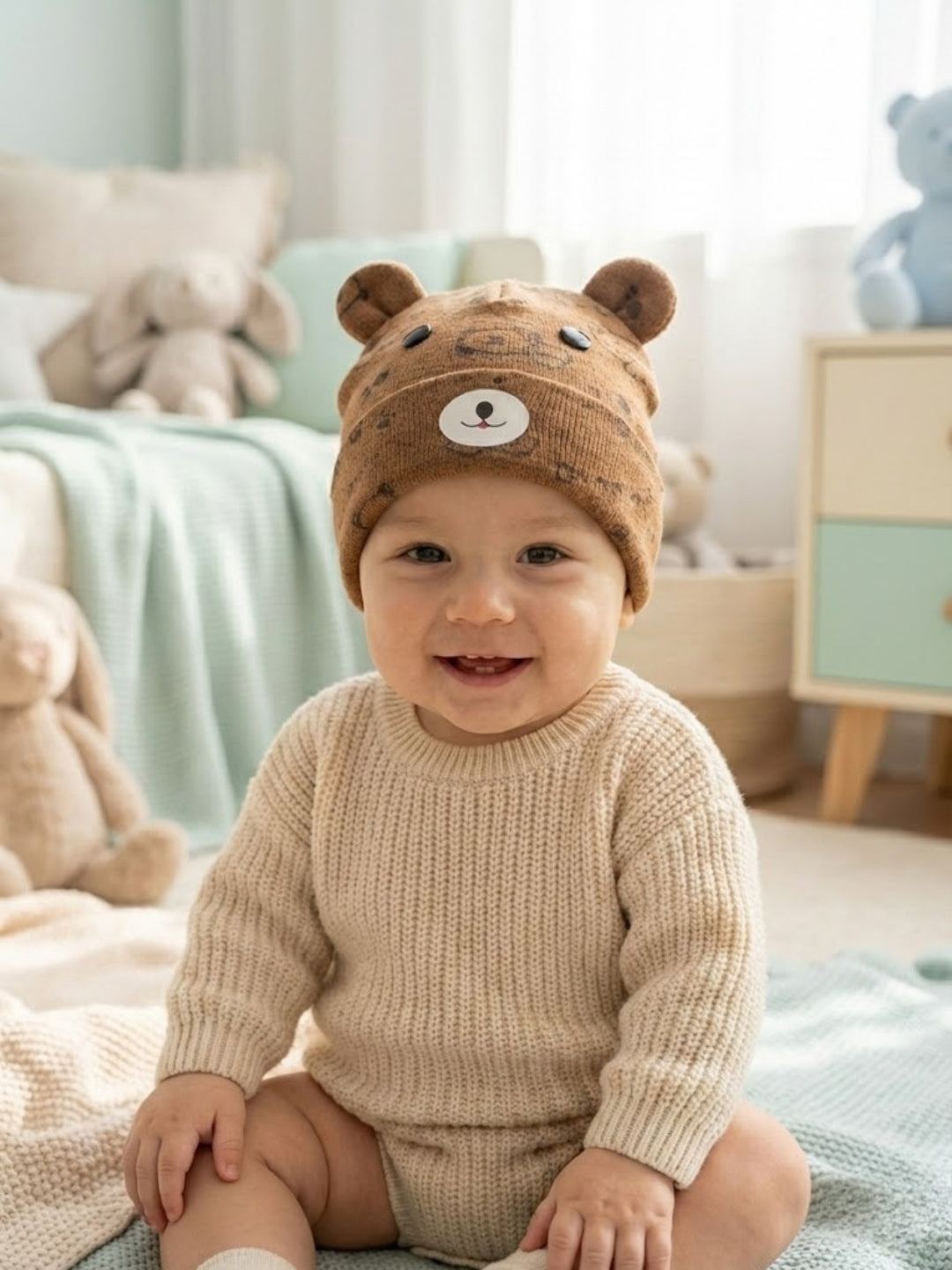 Cdeck Kids Woolen Cap for Boys & Girls | Soft, Warm & Comfortable Winter Wear | 6–18 Months