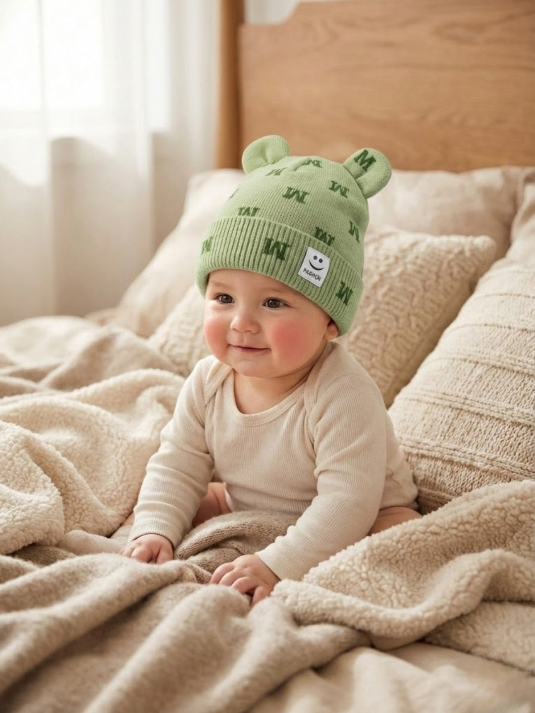 Cdeck Kids Woolen Cap for Boys & Girls | Soft, Warm & Comfortable Winter Wear | 6–18 Months