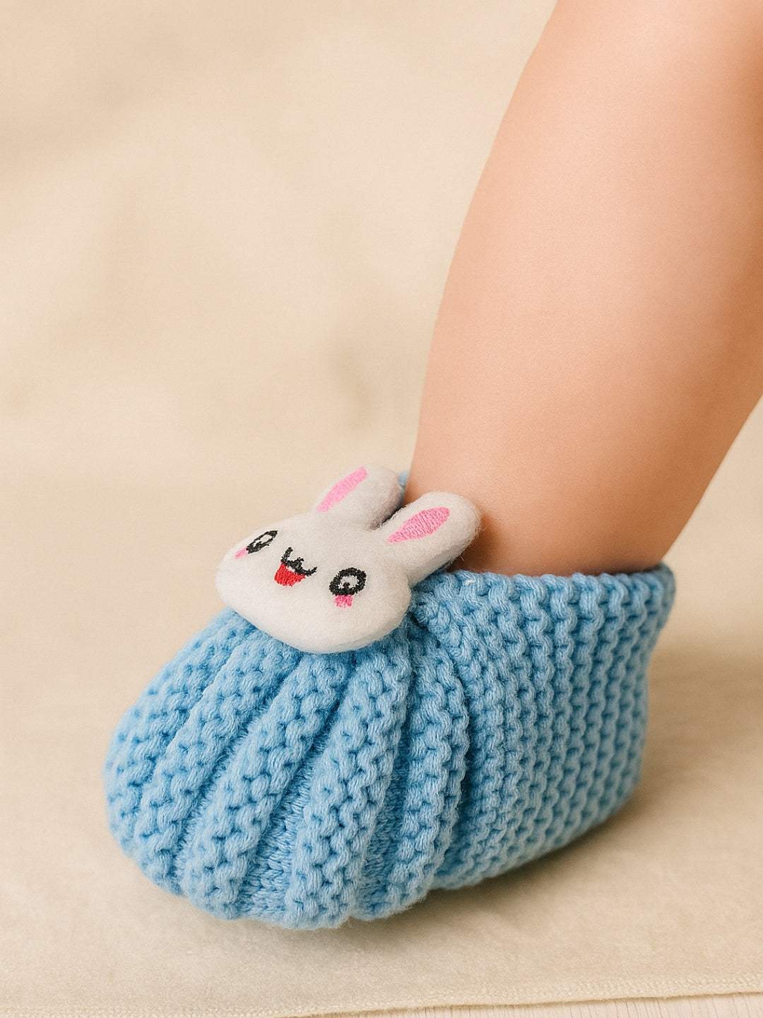 Cdeck Hand Knitted Baby Woolen Booties | Soft, Warm & Comfortable Newborn Footwear | 0–12 Months