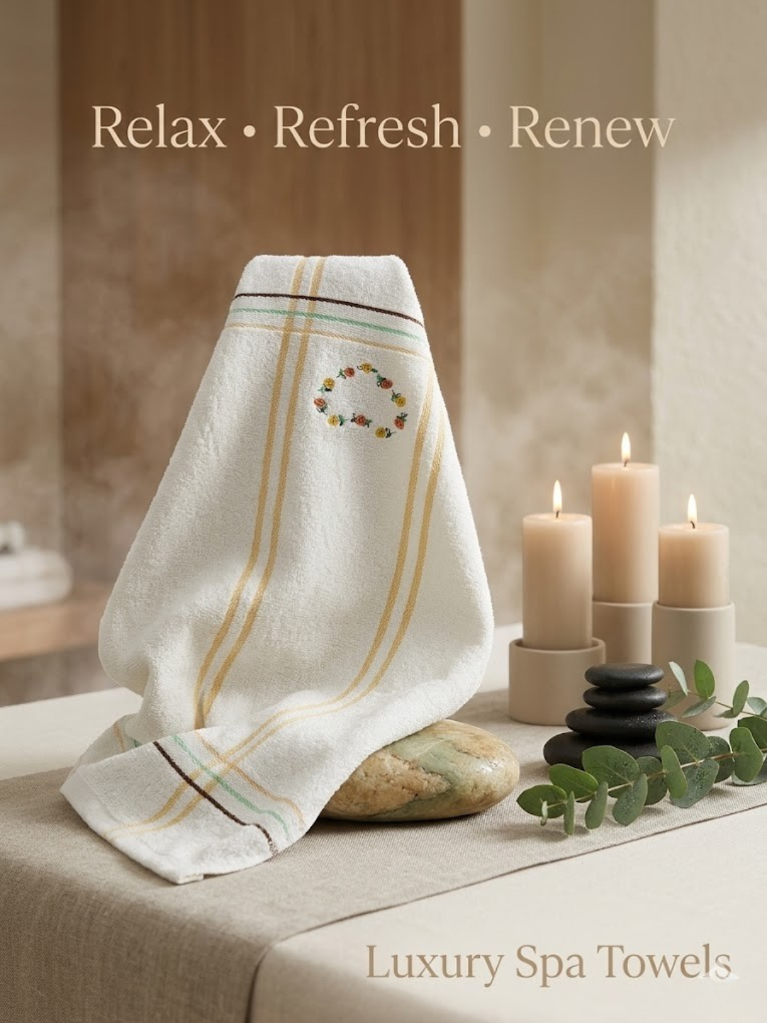 Cdeck Premium Cotton Hand Towel | Soft, Absorbent & Comfortable Everyday Use