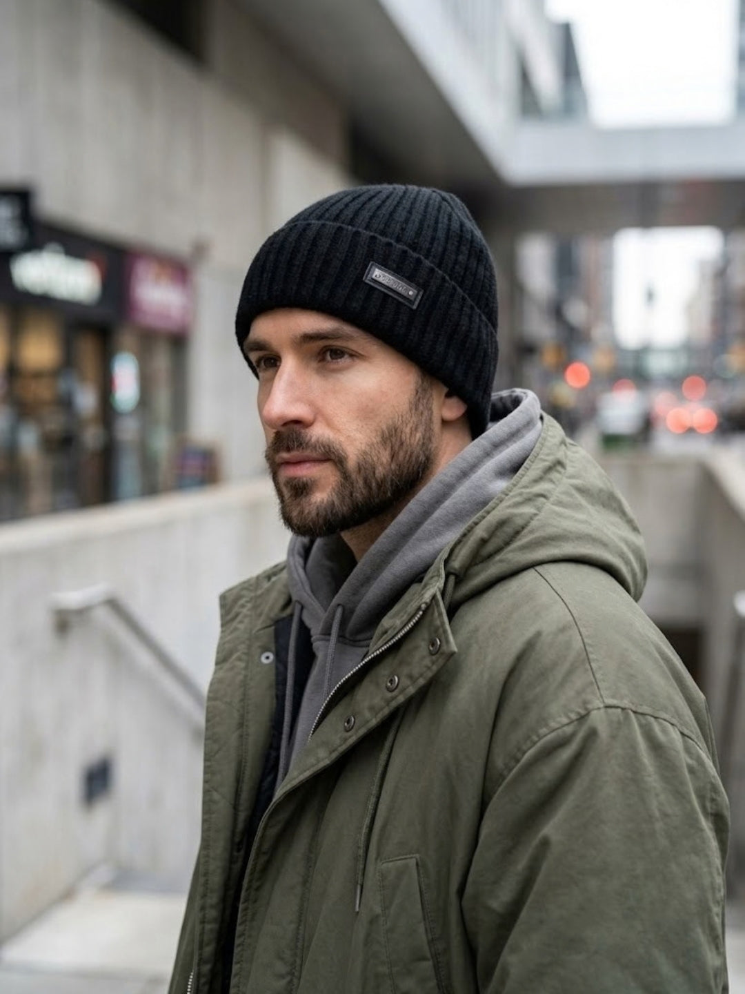 Cdeck Men’s Woolen Winter Cap | Soft, Warm & Comfortable Cap for Everyday Wear | Free Size | Black