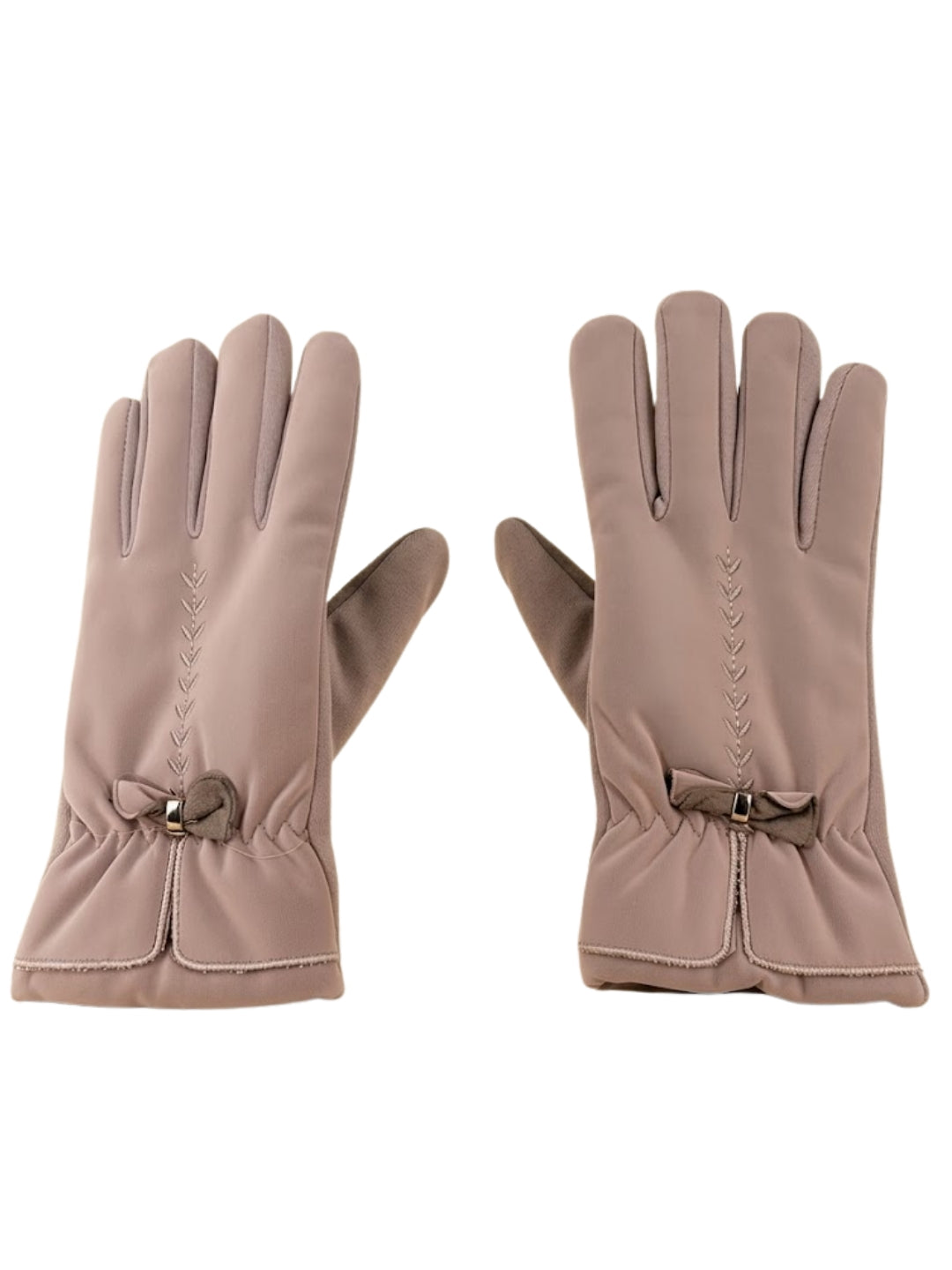 Cdeck Women’s Woolen Gloves | Warm & Stylish Winter Gloves | Screen Friendly | Full Finger | Free Size | Beige