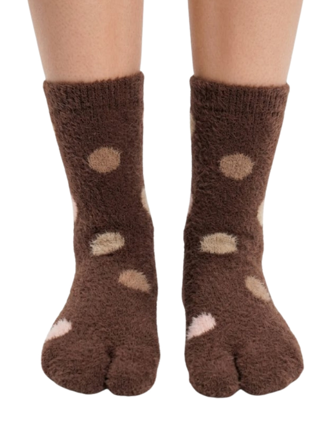 Cdeck Warm Socks for Women | Soft Cozy Comfortable Full-Length Winter Socks with Stylish Printed Design for Home & Everyday Wear | Brown