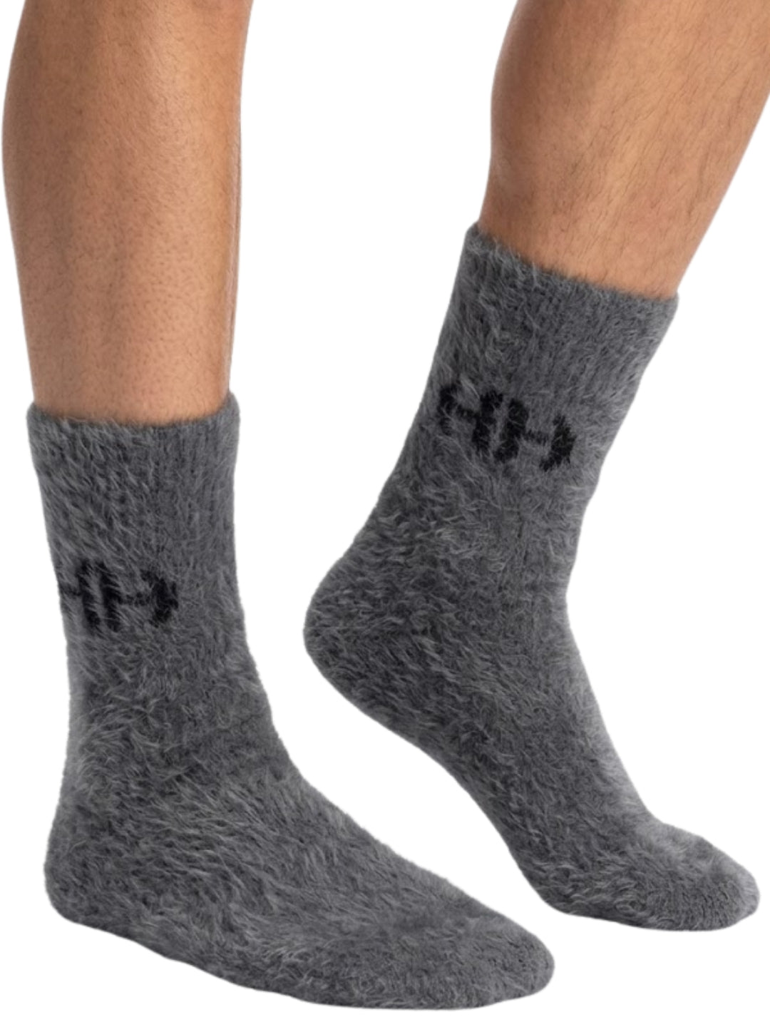 Cdeck Men’s Hair Wool Winter Socks | Single Pair | Soft, Warm, Fuzzy & Stretchable | Comfortable Daily Wear | Grey