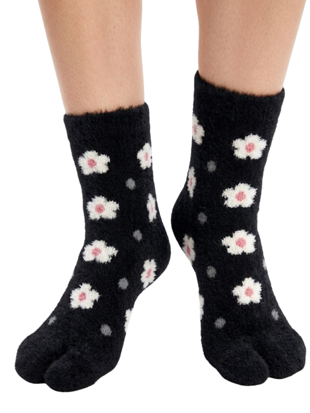 Cdeck Premium Rabbit Wool Socks for Women | Warm Winter Fuzzy Socks | Free Size | Black