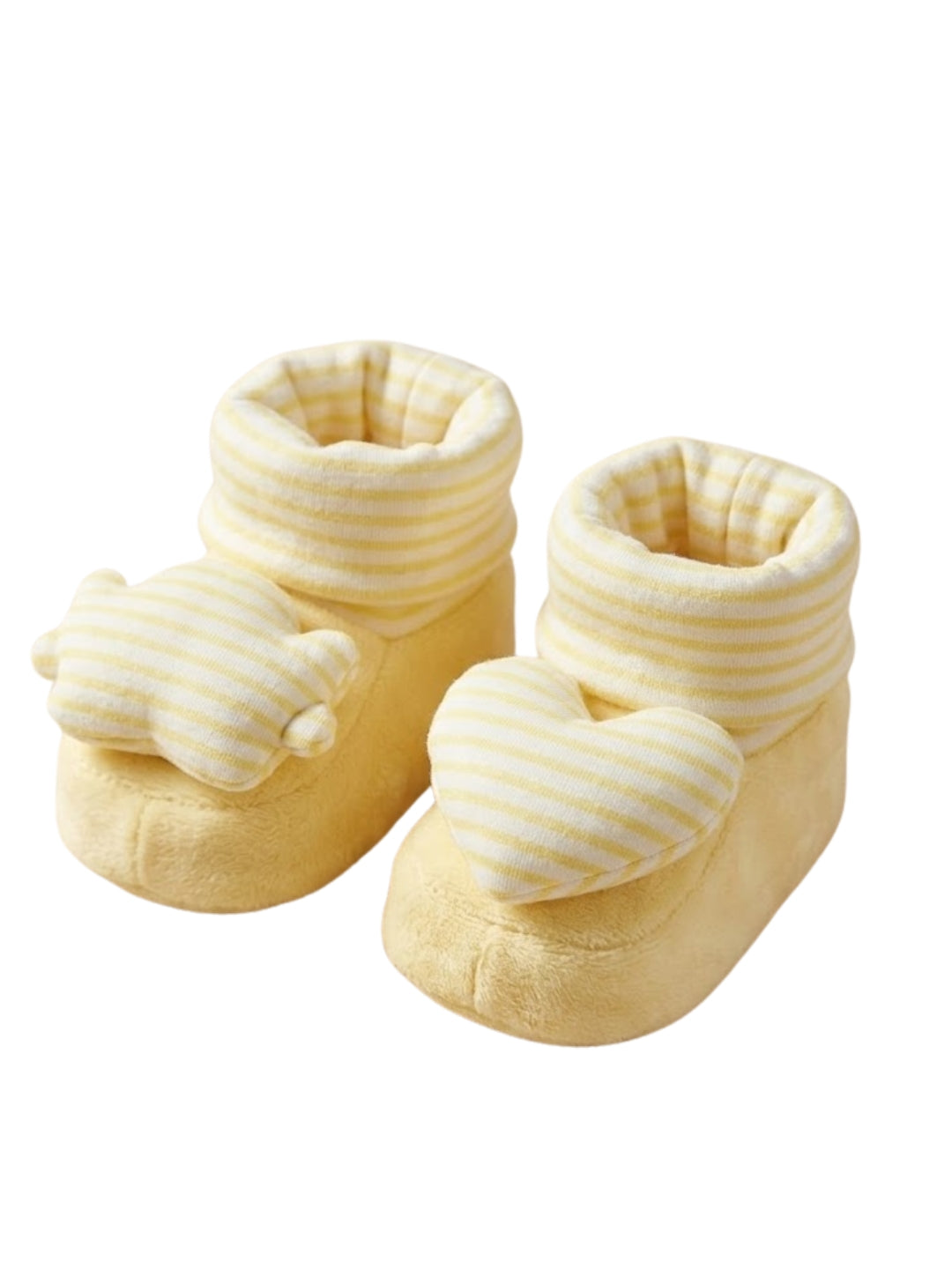 Cdeck Baby Woolen Booties for Infants | Soft, Warm & Comfortable Winter Footwear | 3–9 Months |  Yellow