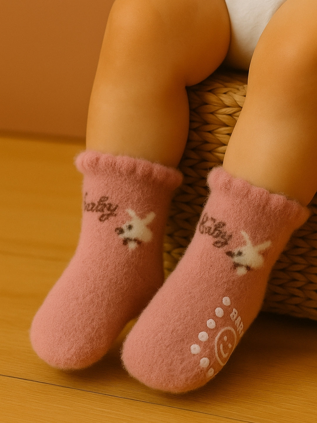 Cdeck Baby Woolen Socks for Boys & Girls | Soft, Warm & Comfortable Winter Socks | 0–4 Years