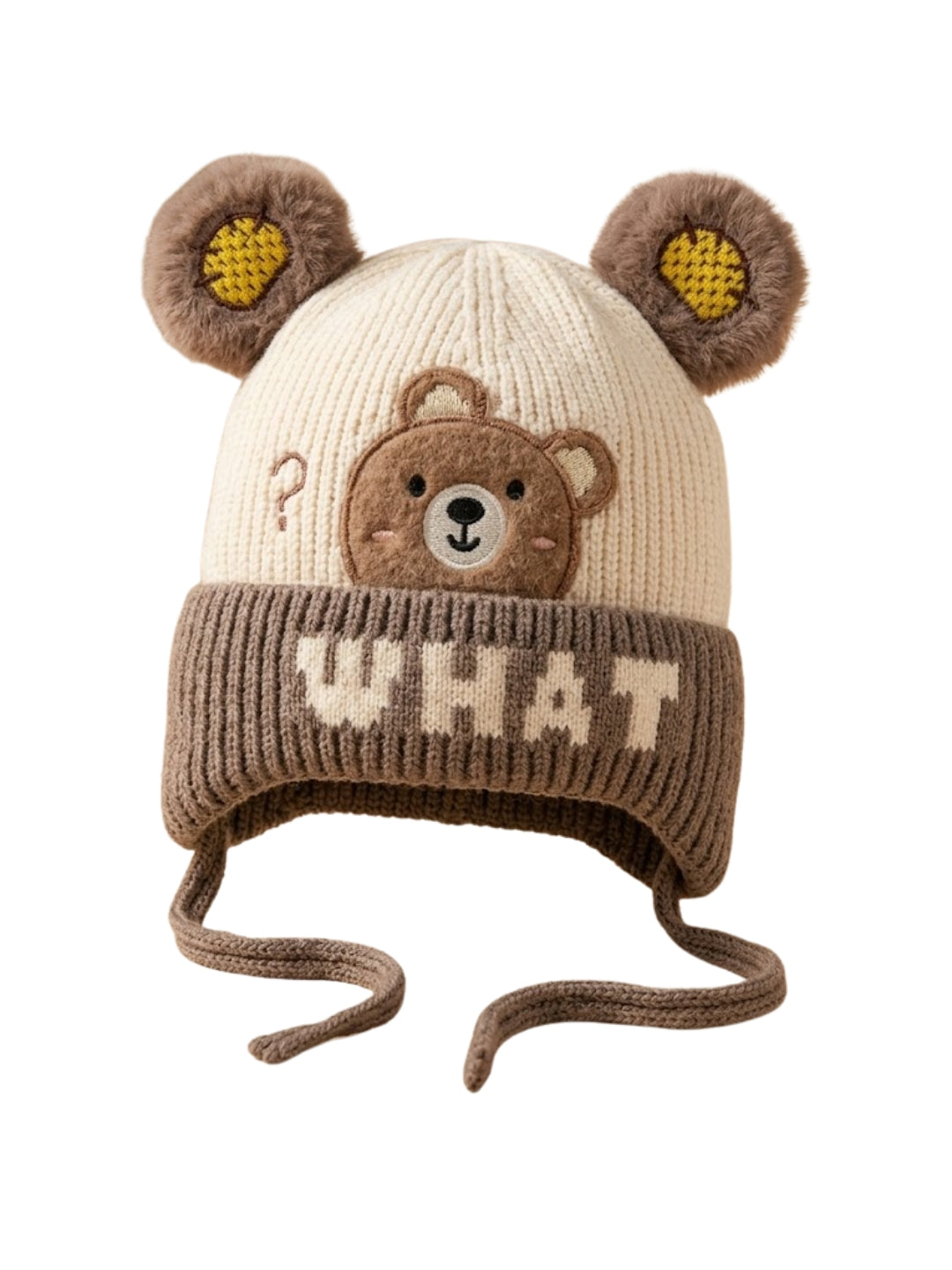 Cdeck Kids Woolen Winter Cap for Boys & Girls | Warm & Comfortable Winter Wear | 2–4 Years | Brown