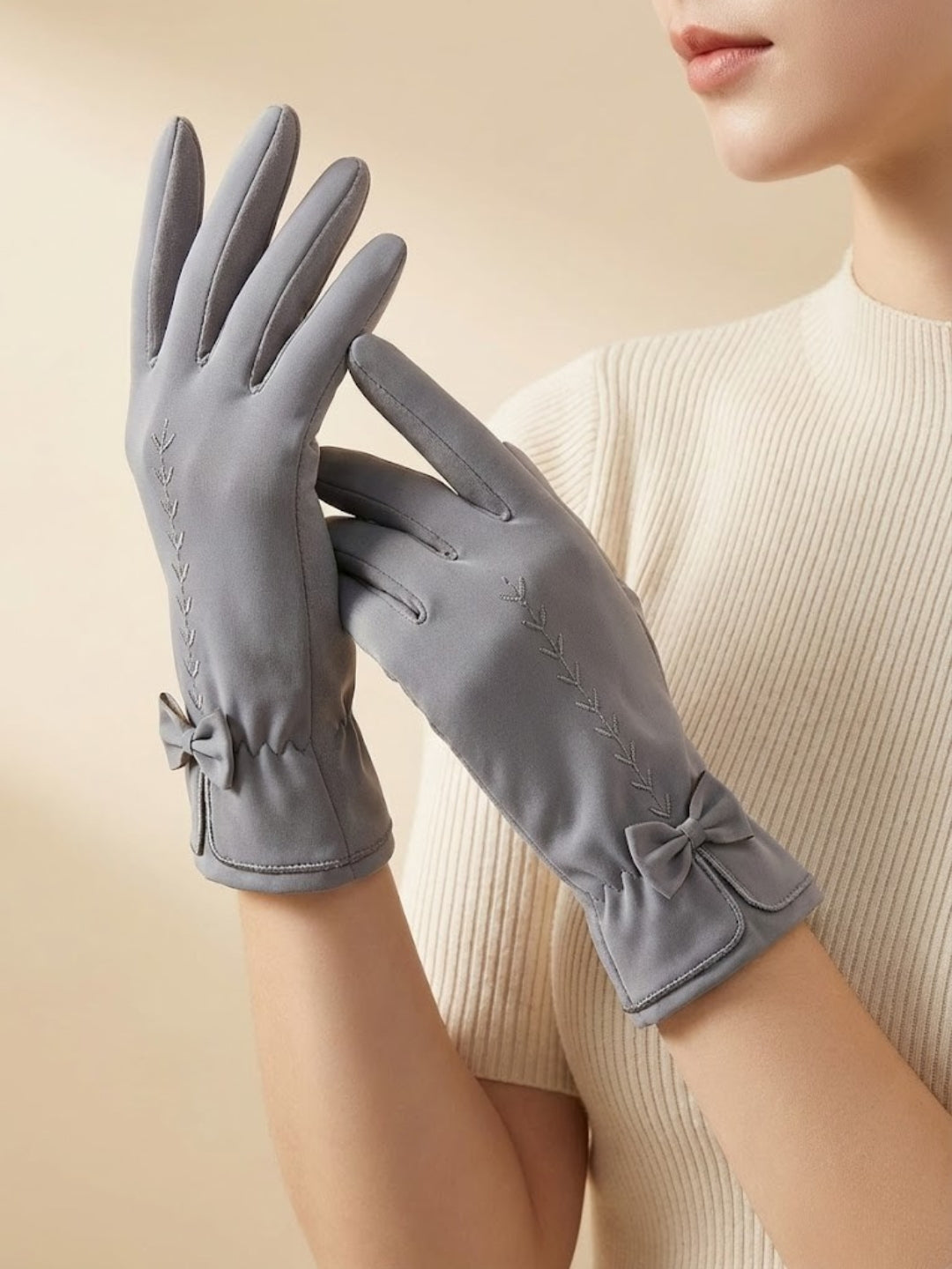 Cdeck Women Woolen Winter Gloves | Soft, Warm & Comfortable for Winter Wear