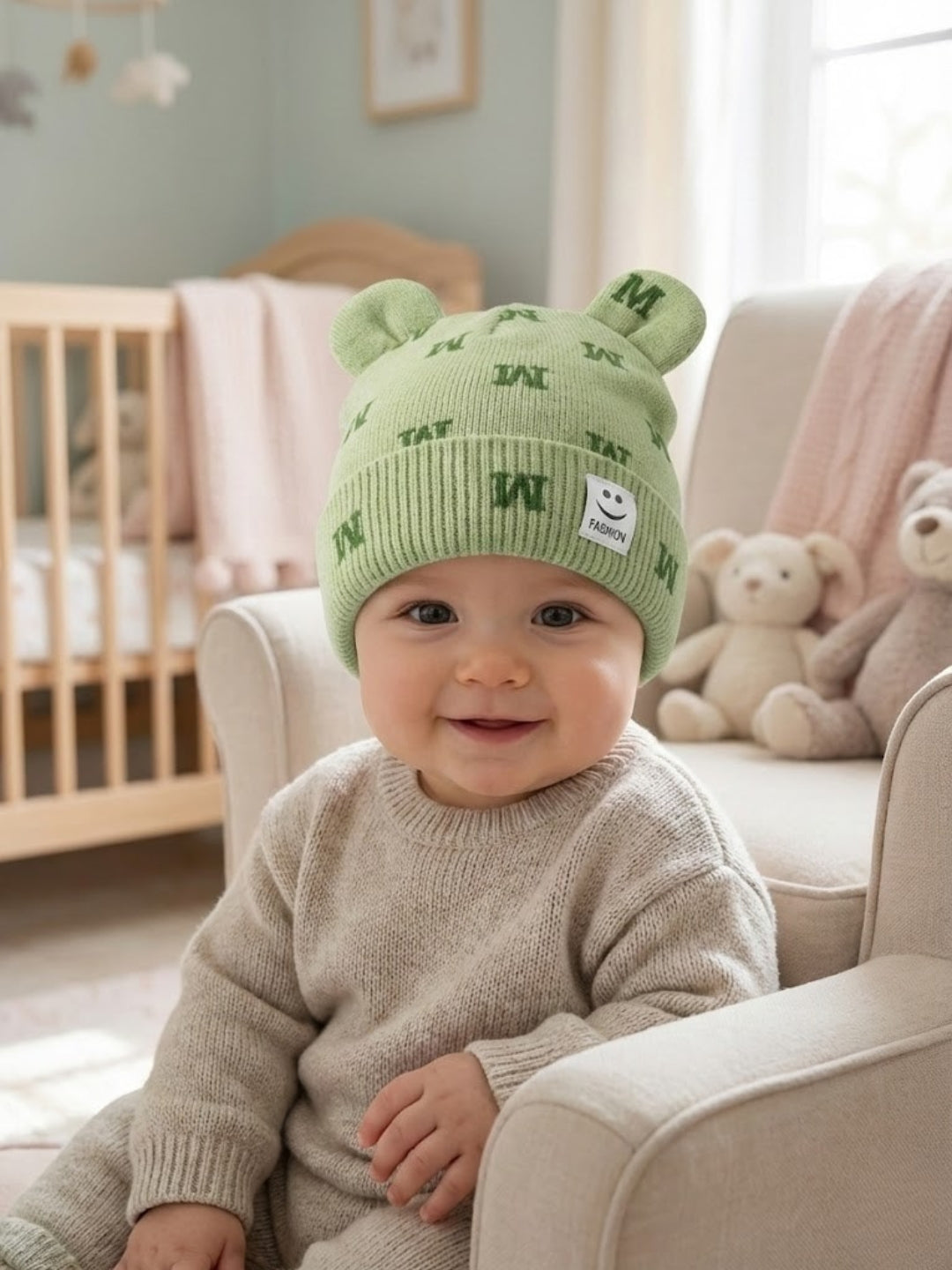 Cdeck Kids Woolen Cap for Boys & Girls | Soft, Warm & Comfortable Winter Wear | 6–18 Months