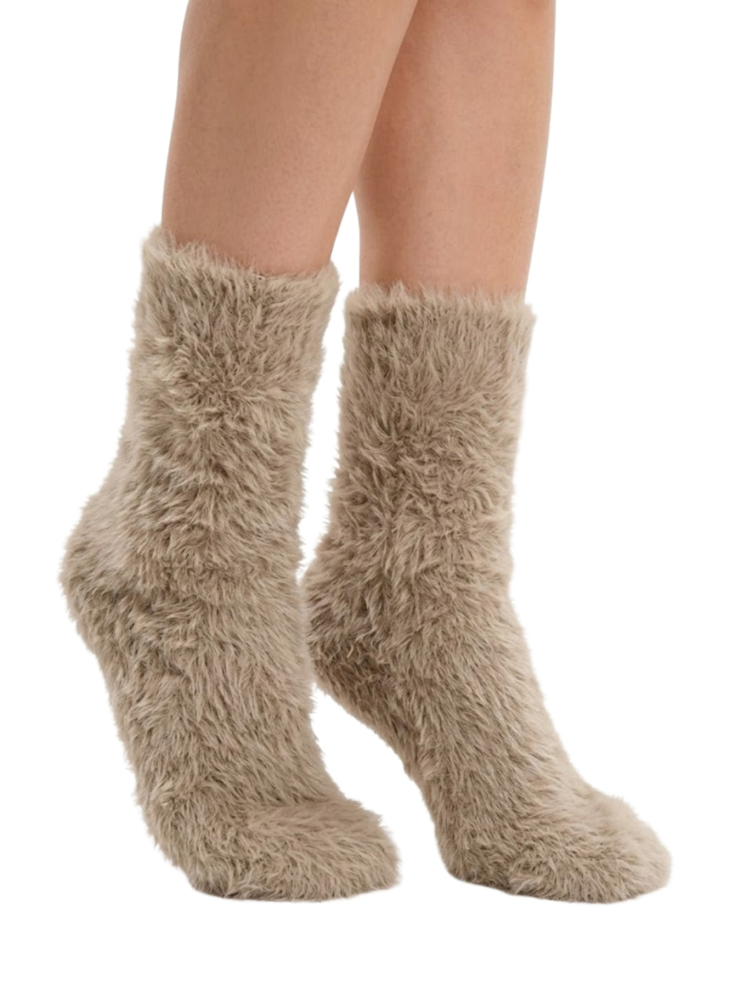 Cdeck Women’s Soft & Warm Fuzzy Socks | Cozy Thick Plush Winter Socks for Women | Beige