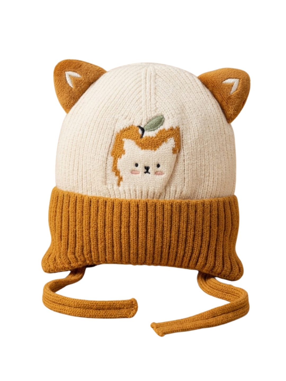 Cdeck Kids Woolen Winter Cap for Boys & Girls | Warm & Comfortable Winter Wear | 2–4 Years | Yellow