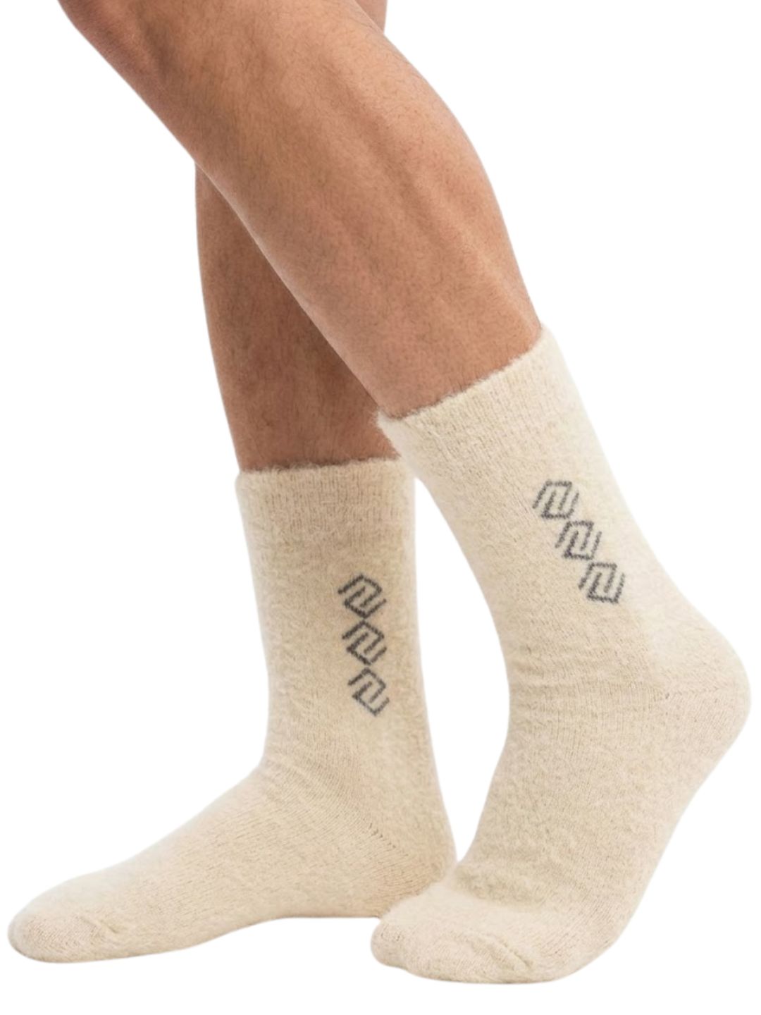 Cdeck Men’s Hair Wool Winter Socks | Soft, Warm & Comfortable | Cream | Free Size