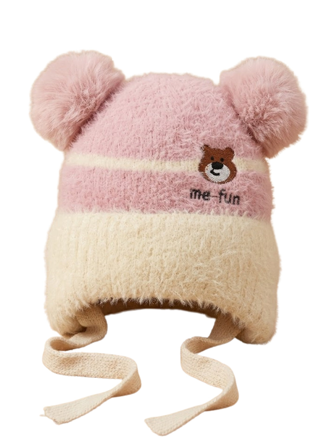 Cdeck Kids Woolen Winter Cap for Boys & Girls | Warm & Comfortable Winter Wear | 2–4 Years | Pink