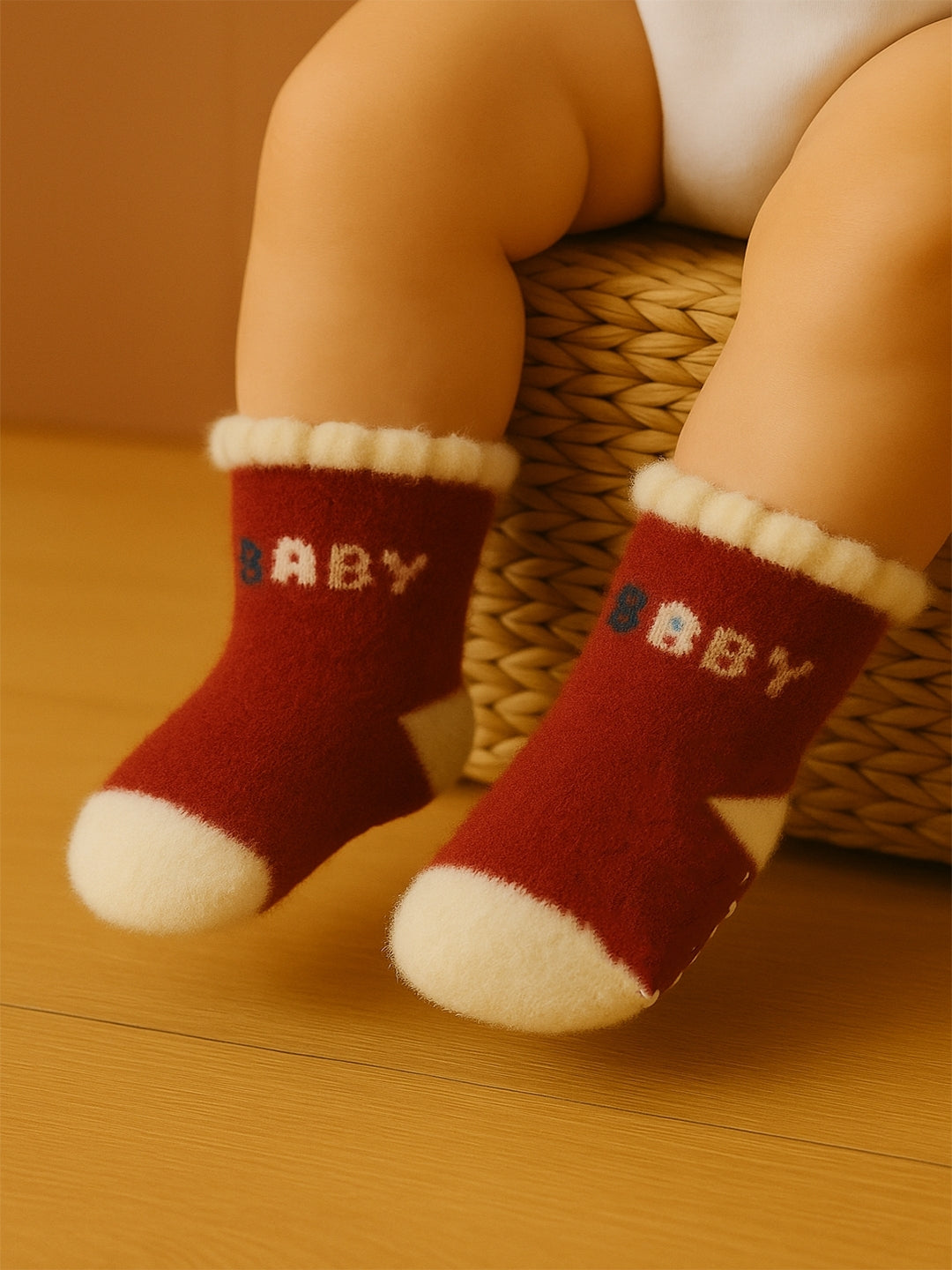 Cdeck Baby Woolen Socks for Boys & Girls | Soft, Warm & Comfortable Winter Socks | 0–4 Years